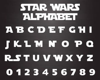 star wars alphabet etsy