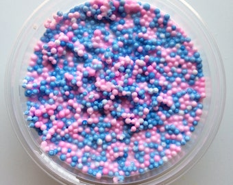 Pink and Blue Pastel Bead Slime (scented)