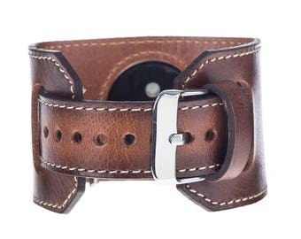 Personalized Leather Apple Watch Cuff Apple Watch Band 42mm Applewatch band Apple Watch Leather iWatch Band Watch Band 38mm Boyfriend Gift