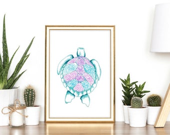 Turtle Wall Art turtle wall art | etsy Turtle Wall Art turtle wall art | etsy