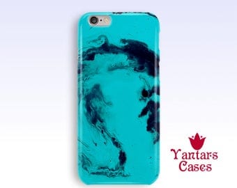 Turquoise iphone 6 case Abstract phone case for men Abstract iPhone case 5s iPhone 7 case Marble iPhone 6 case iPhone 5 case Gift for him