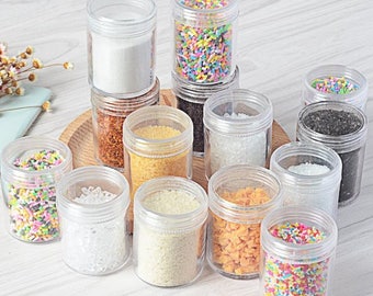 3 Styles Fake Sugar Sprinkles Topping Decoration For Miniature Clay Foods Faux Cake Crafts Or Decoden - DTS06