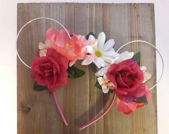 Wire Disney Ears, floral wire disney ears, mickey ears, wire mickey ears