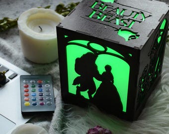 Beauty and the beast quote, Teen room decor, Disney wedding gift, Disney birthday boy, Belle dress women,Baby gift from aunt,Kids night lamp