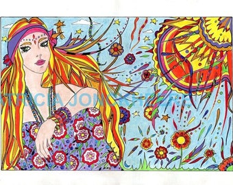 Sunshine - 70s seventies - Flower power psychedelic
