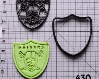 Oakland Raiders Cookie Cutter Oakland Raiders Fondant Cutter Oakland Raiders Birthday Gift Oakland Raiders Gift Oakland Raiders Party