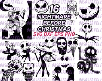 nightmare before christmas svg, jack skellington svg,eps, clipart, dxf, png,line art, silhouette, vector, vinyl, stencils, cartoon halloween