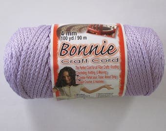 Bonnie Macrame Craft Cord 4mm 100 Yards Lavender