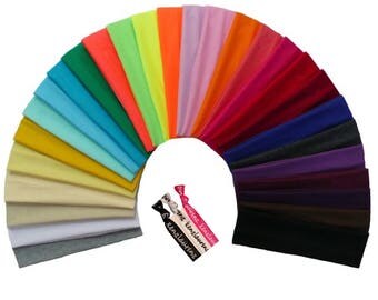 6 Cotton Headbands You Pick Colors Soft Stretch Sports Yoga Headband Sweat Absorbent Elastic Head Band Blanks