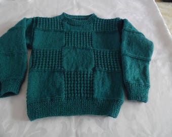 Emerald Green checkered sweater size 4t