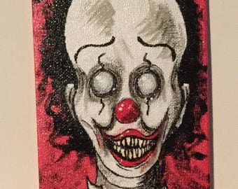 Evil Clown Painting