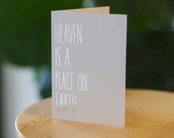 Heaven Is a Place On Earth - San Junipero - Black Mirror Greeting Card