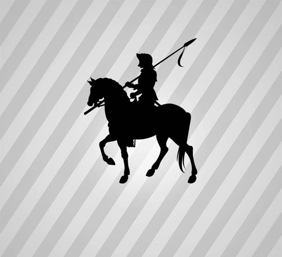 Download knight on horse Silhouette Svg Dxf Eps Silhouette Rld