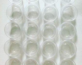 20 Slime Containers set ! 4 oz clear containers