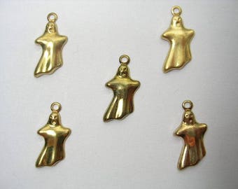 SET 5 CHARMS METALS Gold: Ghost 16 mm