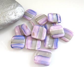 X 14 beautiful puck nuanced tones beads