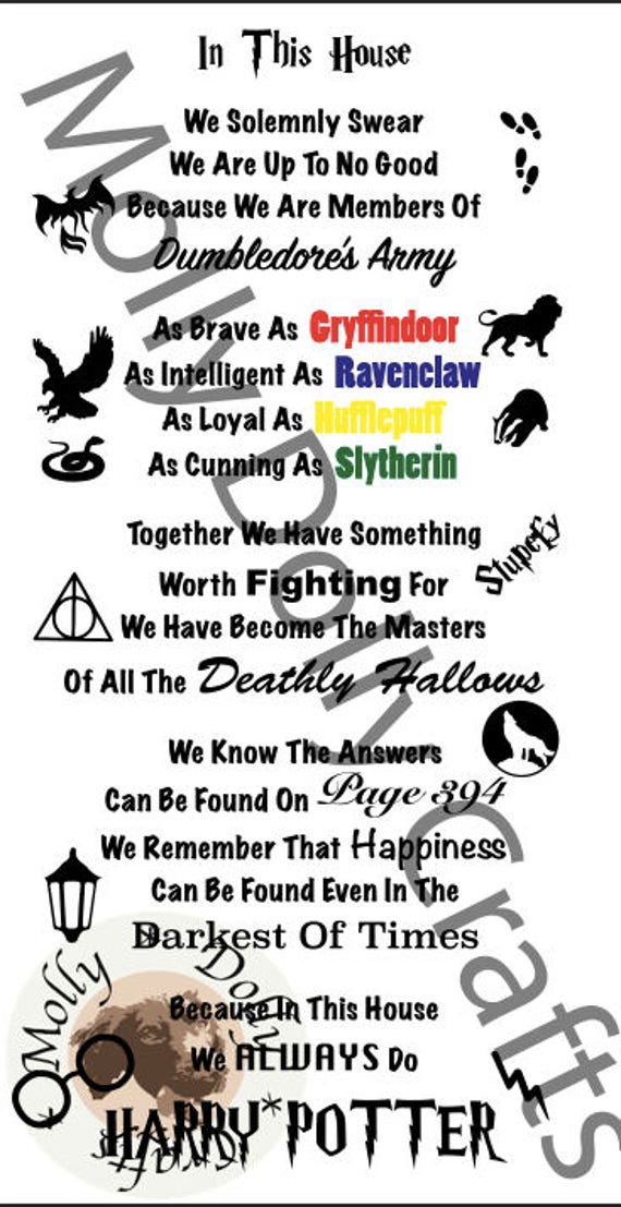 Download Harry Potter In This House SVG