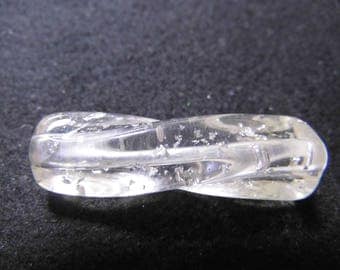 LARGE TUBE BEADS TWISTS ICE 42MM