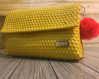 Yellow clutch bag | Etsy