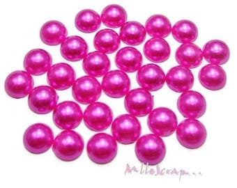 Set of 20 pink jelly dark 8 mm embellishment scrapbooking glue *.