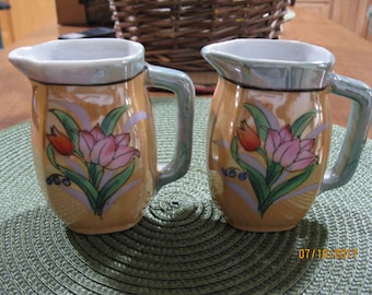 Lovely Vintage Japanese Lusterware Pitchers/Creamers