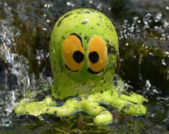 Engebretson...Hand painted, one of a kind ceramic octopus