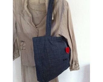 With small handles handbag by BAGART heart