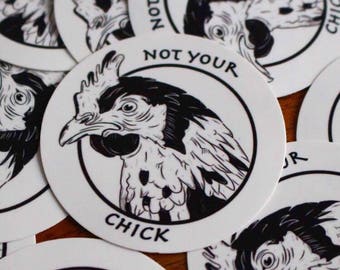 VEGAN 'Not your Chick' Sticker