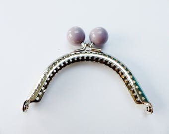 clasp of purse purple 8 cm