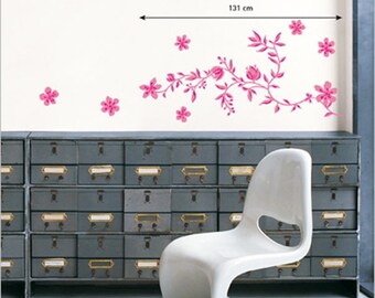 Wall art DECO new IMAGES * I * 2 ROSE GARLAND plates 67 cm x 24 cm
