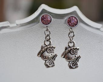 PRETTY STUD EARRINGS FOR LITTLE GIRL HELLO KITTY