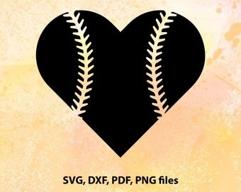 Baseball Heart SVG Baseball Mom SVG Baseball Mom Shirts Baseball SVG Cricut Files Silhouette Files Digital Cut Files svg cut files