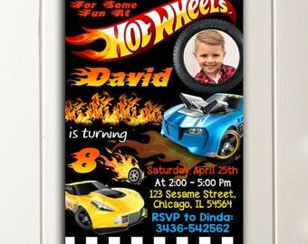 Hot Wheels Invitation, Hot Wheels birthday invitation, Hot Wheels invite,Hot Wheels, Hot Wheels Chalkboard,Hot Wheels Printable, Cars invite