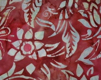 Fabric patchwork red - 100% cotton - batik 86
