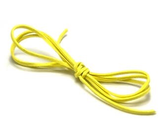 5 meters of Suede, Canary yellow, 2.8 mm x 1, 5mm