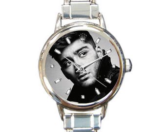 Zayn Malik One Direction Quality Round Italian Charm Wrist Watch 16 Links Gift