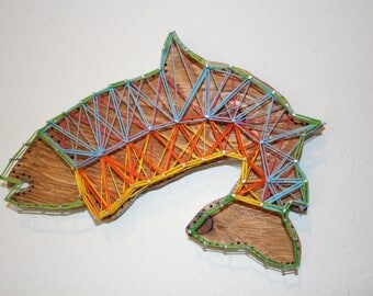 Rainbow Trout String Art