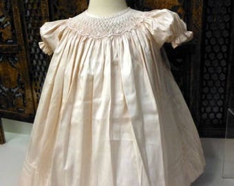 Silk Smocked Dress