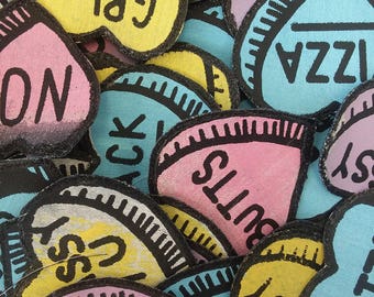 Conversation Heart Patches--