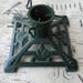 Vintage Cast Iron Small Christmas Tree Stand Pinecone Design Art Deco