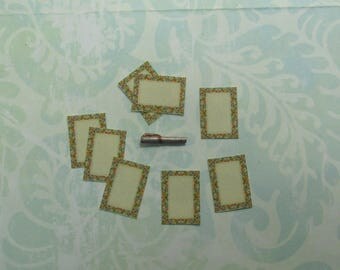 Dollhouse Miniature Note Papers and Pen Set