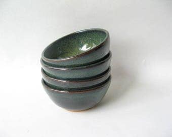 Prep Bowls Set of 4, Small Pottery Bowls, Set of Mini Bowls,