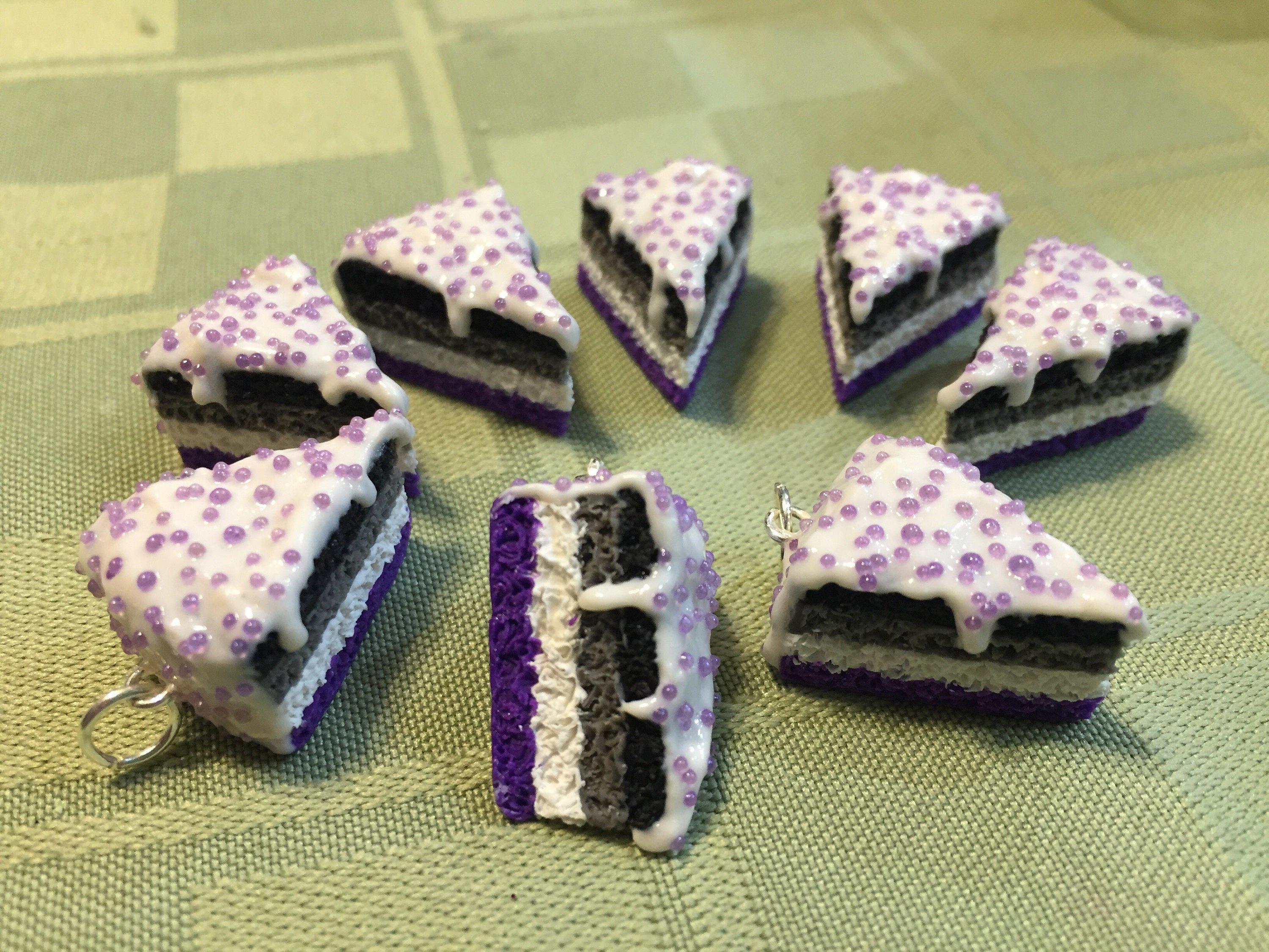 Ace Flag Asexual Pride LGBTQ Cake Slice Charm