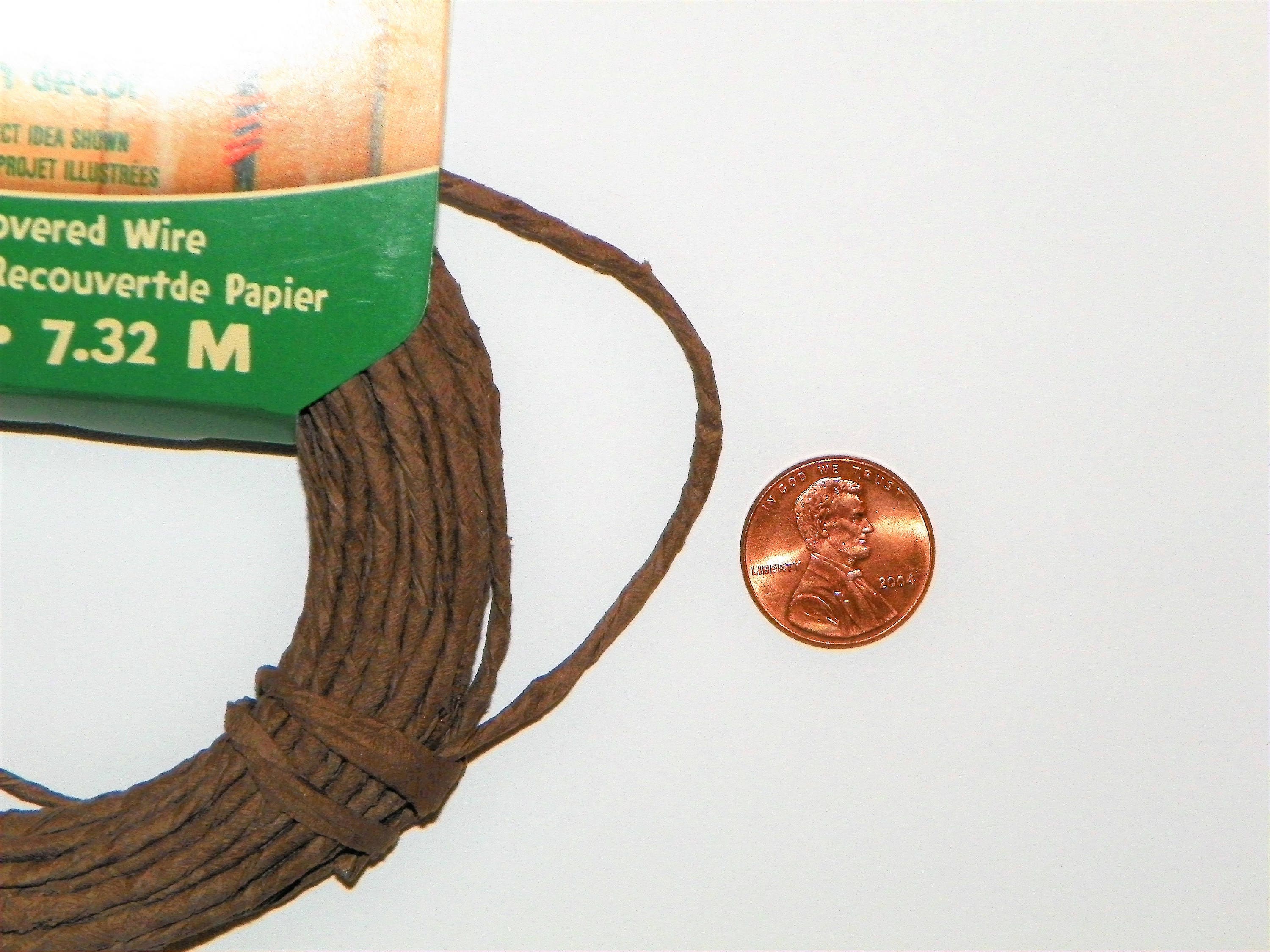 Wire Covered with Brown Paper 48 Ft of 16 Gauge Wire 2 Pkgs