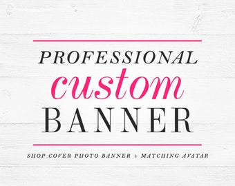 Custom Etsy cover banner cover photo shop banner new layout April 5 Etsy banner custom banner and avatar personalized set