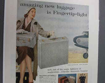 lug 107 Samsonite Mar 1956 Holiday Mag.