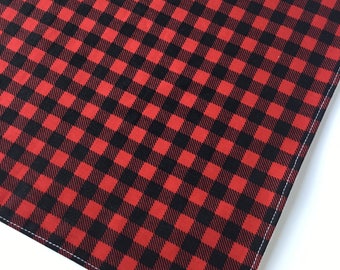 Buffalo Plaid - Bamboo Washcloth - Facecloth - Lumberjack Washcloth - Bath & Beauty - Wash Cloth - Baby Shower Gift