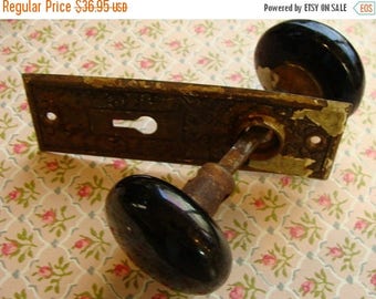 ONSALE Beautiful Edwardian Door Knob Set for Restoration or Display