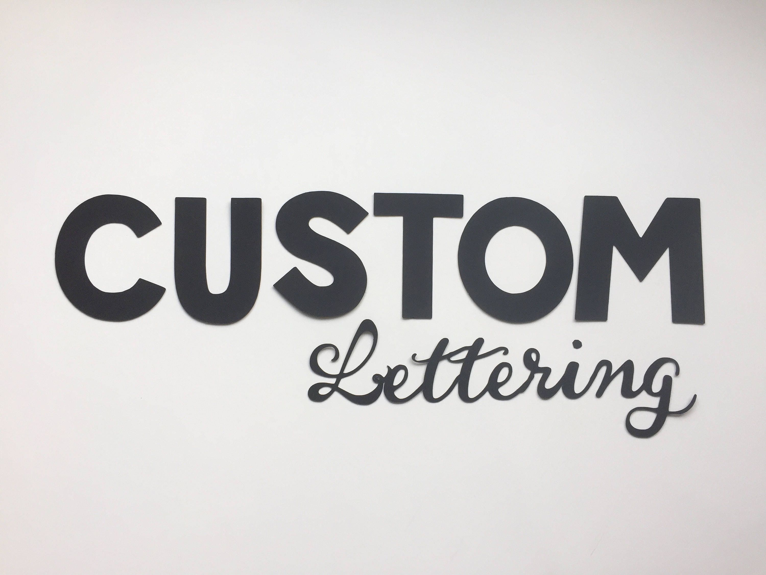 3 Die Cut Letters / Custom Letters / Banner Letters