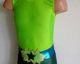 Poison Ivy Inspired Leotard. Toddlers Girls Gymnastics Leotard. Performance Poison Ivy Costume. Dancewear. Size 2T - Girls 12